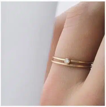 טבעת צ’רמינס Basic, זהב.