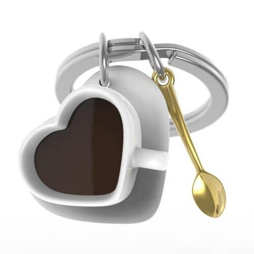 מחזיק מפתחות ספל קפה וכפית גיפטד