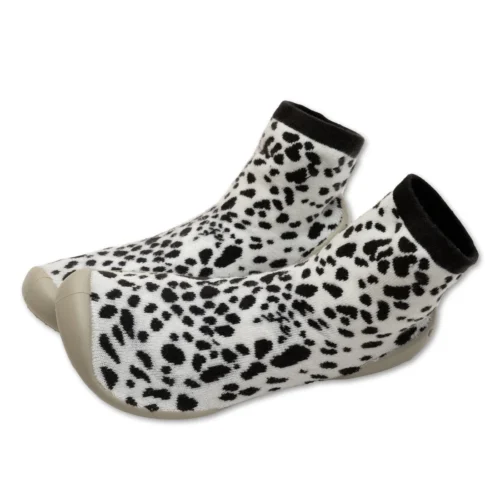 נעלי גרב Sliper Socks עם סוליית גומי מנומרים בחושך דוגמת חתול