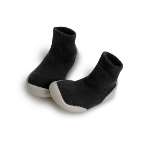 נעלי גרב Sliper Socks עם סוליית גומי בצבע שחור