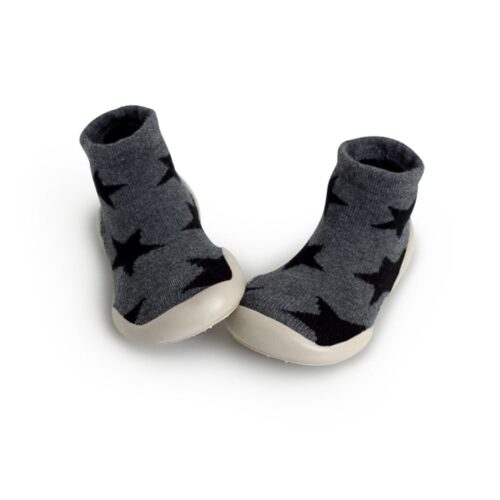 נעלי גרב Sliper Socks עם סוליית גומי בדוגמת כוכבים