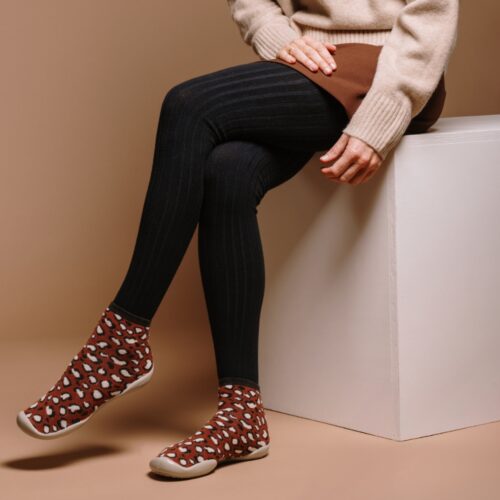 נעלי גרב Sliper Socks עם סוליית גומי בדוגמת פנתרה
